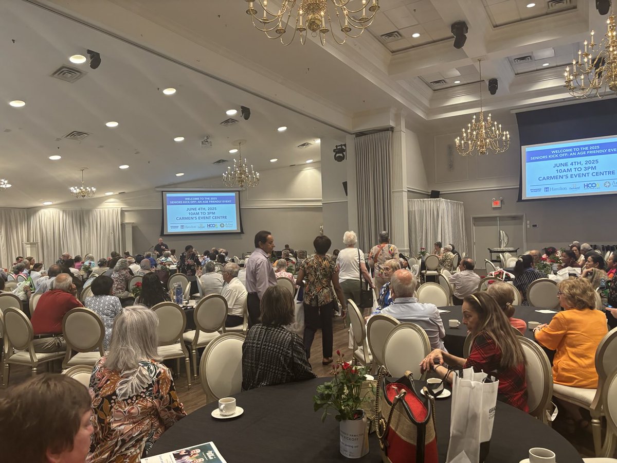 HamOnt_Aging's tweet image. The 2025 #AgeFriendlyHamilton #Seniorskickoff is off to a great start at Carmen’s today! Thanks to all who joined us to celebrate seniors in @cityofhamilton @GilbreaCentre @unitedwayhh @GoodShepherdHam @GERAScentre