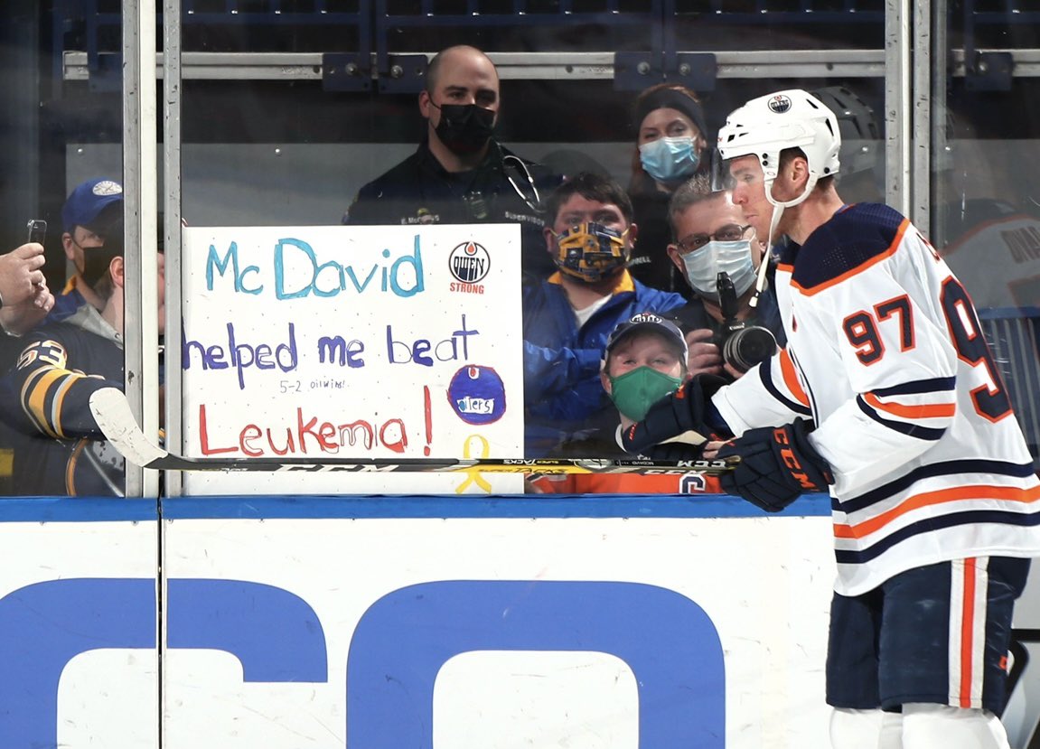 Mike Chase (@chaser3030) on Twitter photo We are rooting for <a href="/EdmontonOilers/">Edmonton Oilers</a> and Owen’s buddy <a href="/cmcdavid97/">Connor McDavid</a> They have been tremendous to a Buffalo boy that battled cancer.Owen is not in the pic with 97,anxiety got the best of him but he still acts like he hung with him all day…Thanks for being a class act! #OwenStrong We are rooting for <a href="/EdmontonOilers/">Edmonton Oilers</a> and Owen’s buddy <a href="/cmcdavid97/">Connor McDavid</a> They have been tremendous to a Buffalo boy that battled cancer.Owen is not in the pic with 97,anxiety got the best of him but he still acts like he hung with him all day…Thanks for being a class act! #OwenStrong