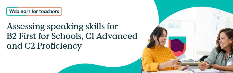 Register for the teacher webinars on assessing English speaking skills 

📅10 &amp; 12 June 

Register for free here 👉  ow.ly/LxV150W09bx
