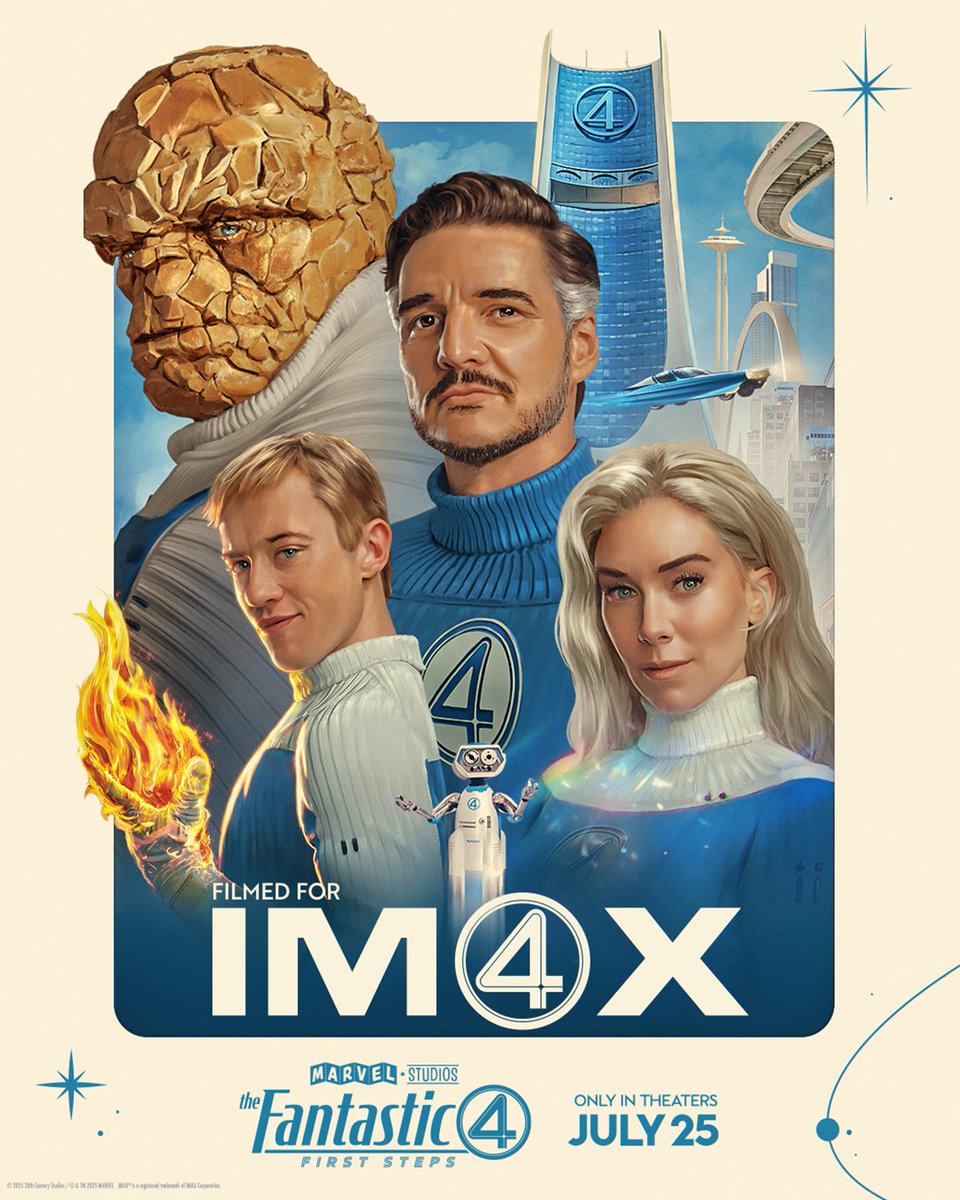 En nuestra gustada sección 'pósters guapos' tenemos lo nuevo de #TheFantasticFour (o #Los4Fantásticos).
Los pósters empatan con la preventa (que es una locura) en EU.