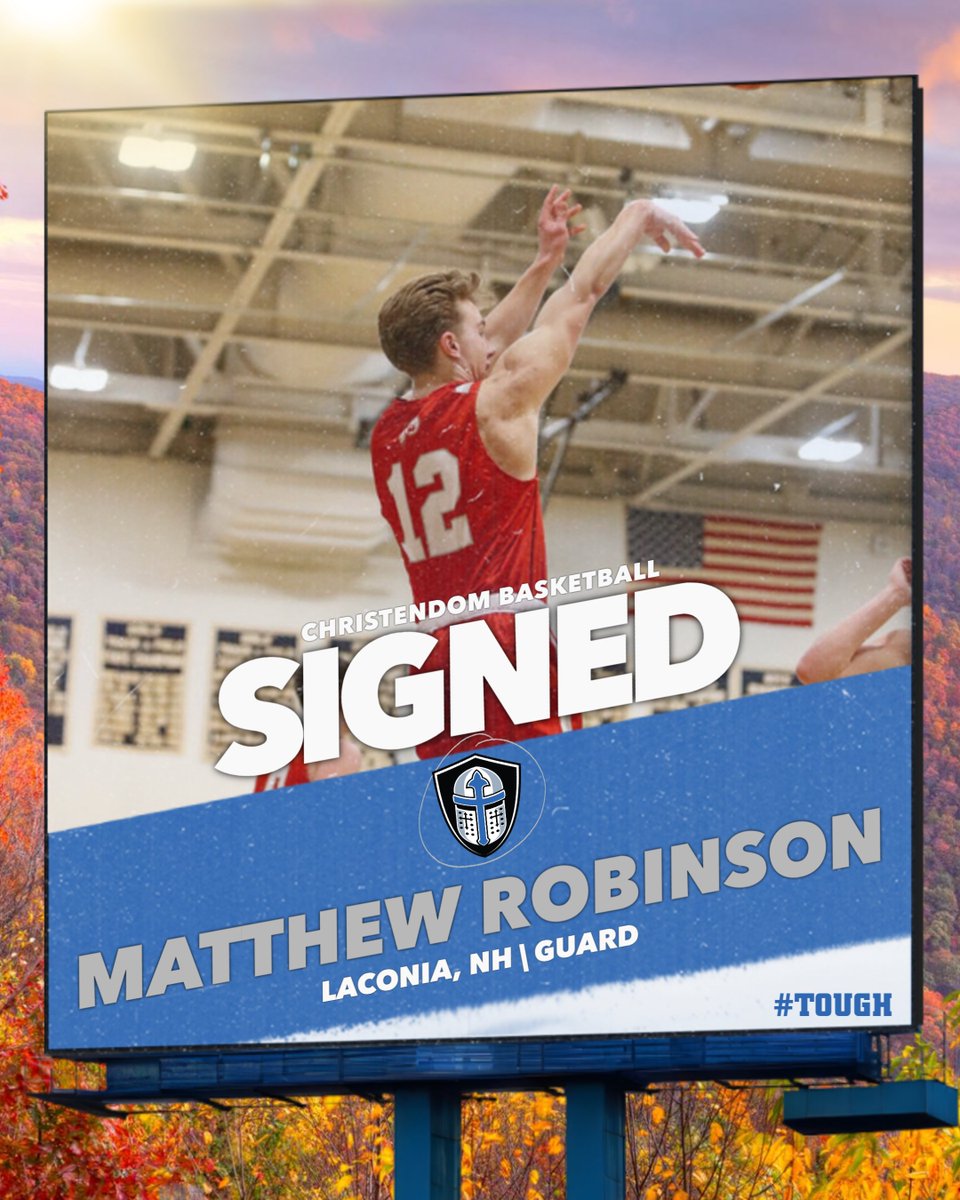 SIGNED✍️
Welcome to the Crusader Family, Matthew Robinson! Excited to have you in The Valley!  
🏀🔵⚪️
#TOUGH