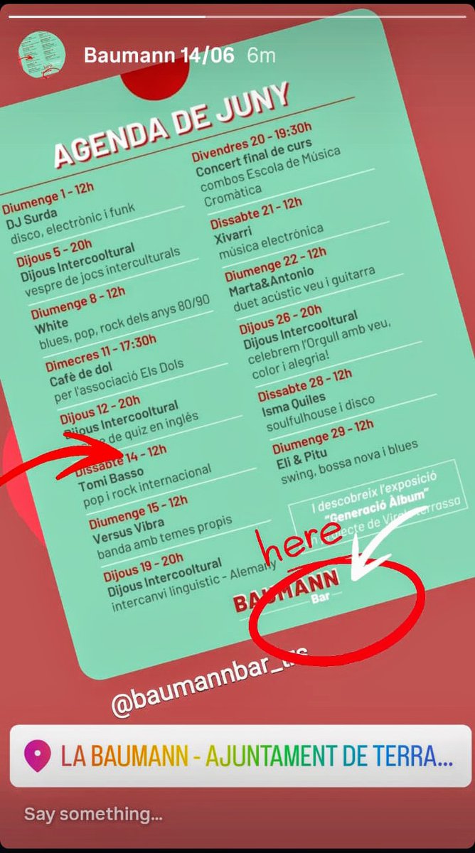 Próximo sábado día 14 de junio. 
Os espero.