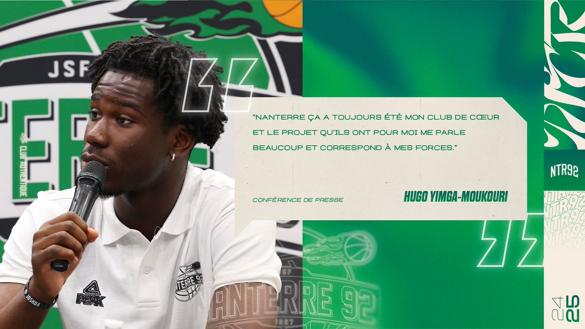 Formé à Courbevoie, passé par Nanterre 92 avant de rejoindre l’INSEP, Hugo revient à la maison, prêt pour la suite de son histoire ! ✍️