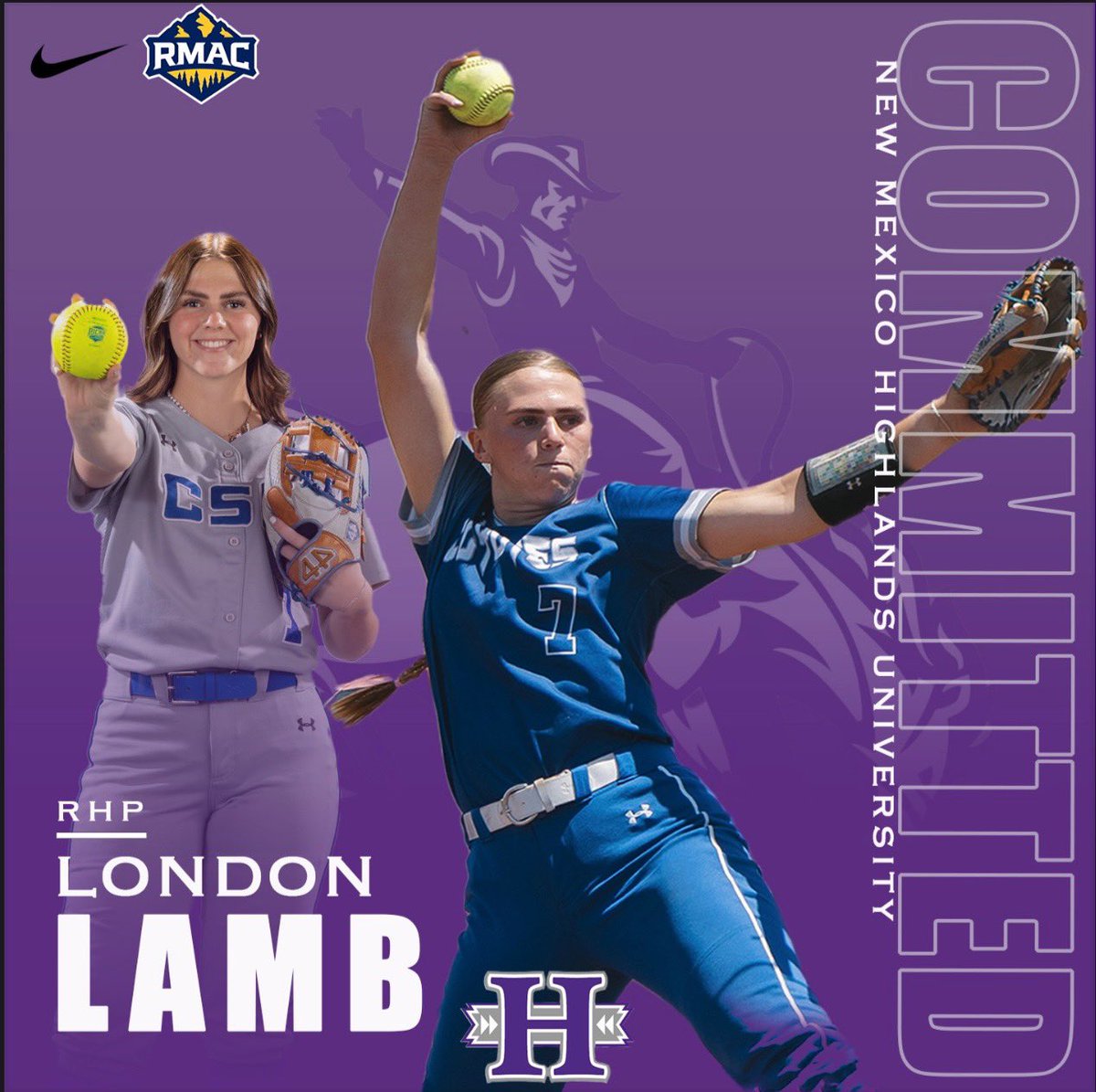 London Lamb (@london_lamb7) on Twitter photo Feeling so blessed for this opportunity 💜🤠 #godisgood #letsride
<a href="/NMHUSoftball/">New Mexico Highlands Softball</a> <a href="/NMHU_Athletics/">NMHU Athletics</a>
<a href="/CoachRC16/">Rick Christopher</a> Feeling so blessed for this opportunity 💜🤠 #godisgood #letsride
<a href="/NMHUSoftball/">New Mexico Highlands Softball</a> <a href="/NMHU_Athletics/">NMHU Athletics</a>
<a href="/CoachRC16/">Rick Christopher</a>