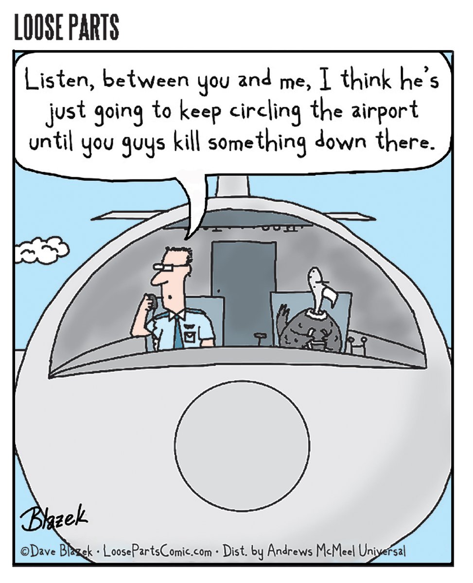 Safe travels out there, people. Don't let the pilot shortage get you down. #AirTravel #Travel #Vultures #Comic #Cartoon