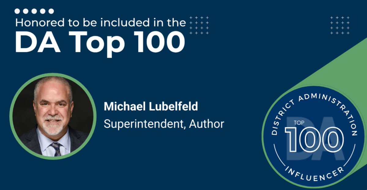 This was a complete surprise today. I’m proud, surprised, and Honored to be named one of the Top 100 Education Influencers for 2025! Grateful to the teams in District 112 and my colleagues in IL, USA and around the world who help to inspire me and make me better every day.

I’m