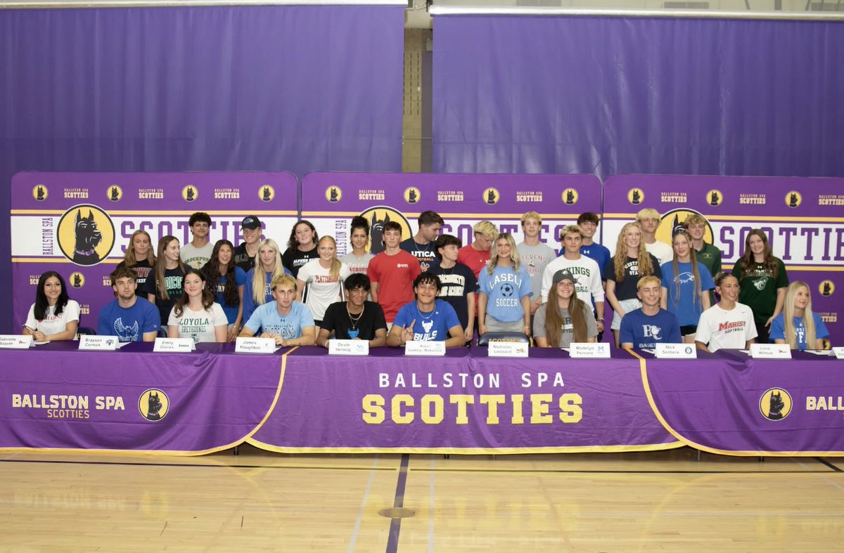 Congratulations to all of these athletes!
Especially our football guys!
Brayson Cornick-Southern Connecticut
Nick Leonard-Pace
Billy Oconnor-Hartwick
Aidan Ryan-Utica
Joe Hoffman-Morrisville
Cole Donnelly-Ualbany Wrestling
Kalai Makanani-UB Track
DJ Wallace-Plattsburgh Baseball