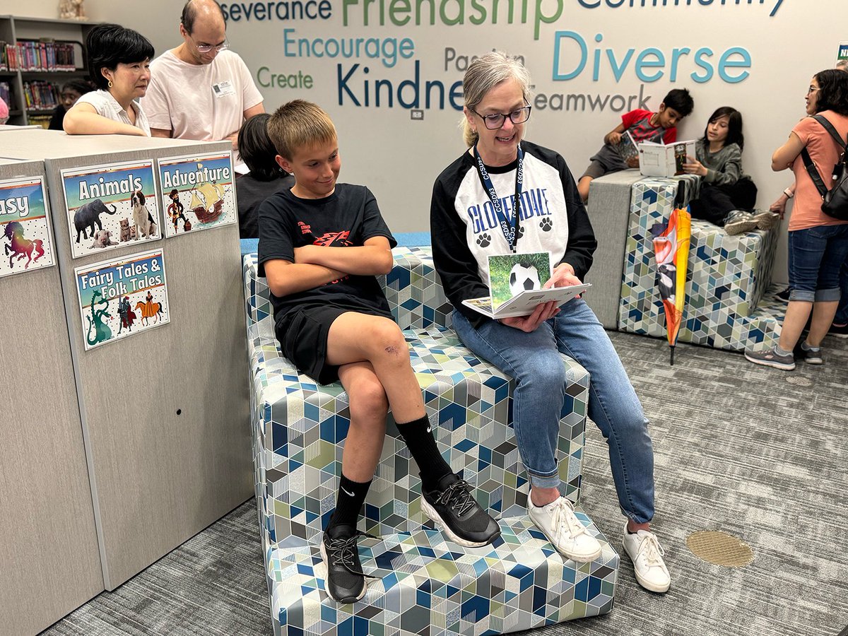Cloverdale 5th graders can now add published author to their list of accomplishments! After a year of journaling, they created illustrated hardcover books of their best work &amp; shared them with peers, families, staff &amp; community members at a Publishing Party in the IC this week!