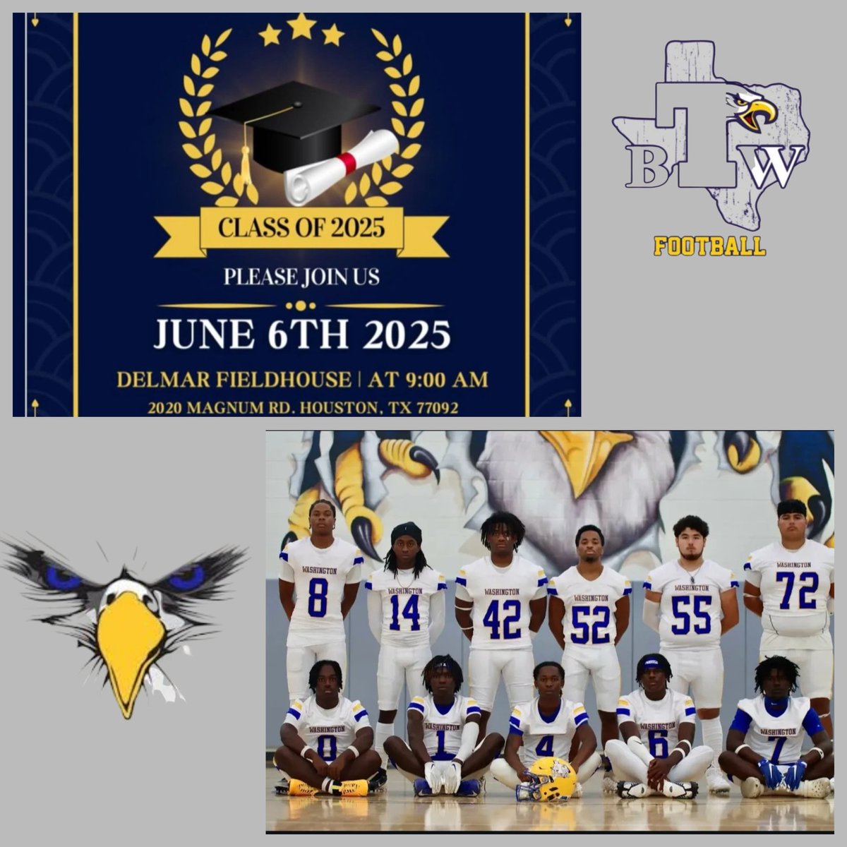 To BTW Senior Football Players,

Congratulations on your graduation! I'm incredibly proud of each of you—not just for what you’ve accomplished on the field, but for the hard work, resilience, and leadership you’ve shown off it. You've left a legacy that will inspire future teams