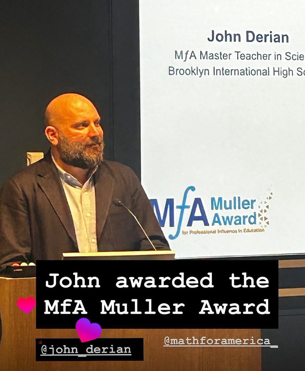 SuptCheng_CIOB's tweet image. Congratulations to Be The Change #BIHS science teacher John Derian for winning the Math for America Muller Award! A well-earned recognition for his dedication to teaching &amp;amp; inspiring young minds. #BeTheChange #JohnDerian #MathForAmerica #MullerAward #ScienceEducation #NYCTeachers