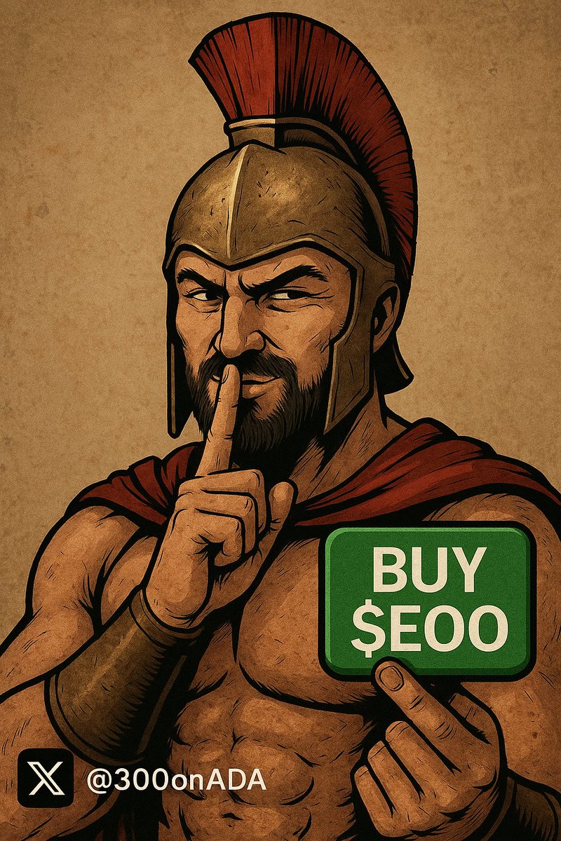 300 (@300onada) on Twitter photo Spartan degens don’t do much research — we just ask for the ticker and ape with max bid.
Our ticker is $EOO. Shill yours 😉
Ticker is $EOO <a href="/DexHunterIO/">DexHunter 🏹</a> app.dexhunter.io/swap?tokenIdSe… Spartan degens don’t do much research — we just ask for the ticker and ape with max bid.
Our ticker is $EOO. Shill yours 😉
Ticker is $EOO <a href="/DexHunterIO/">DexHunter 🏹</a> app.dexhunter.io/swap?tokenIdSe…