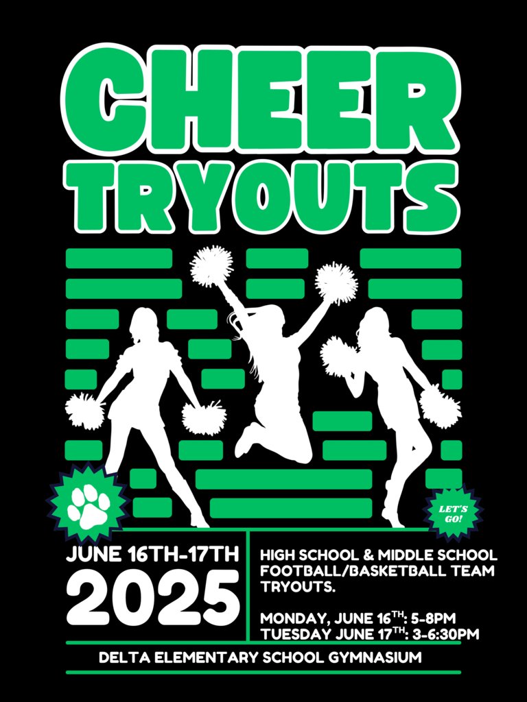 Information regarding upcoming cheer tryouts!