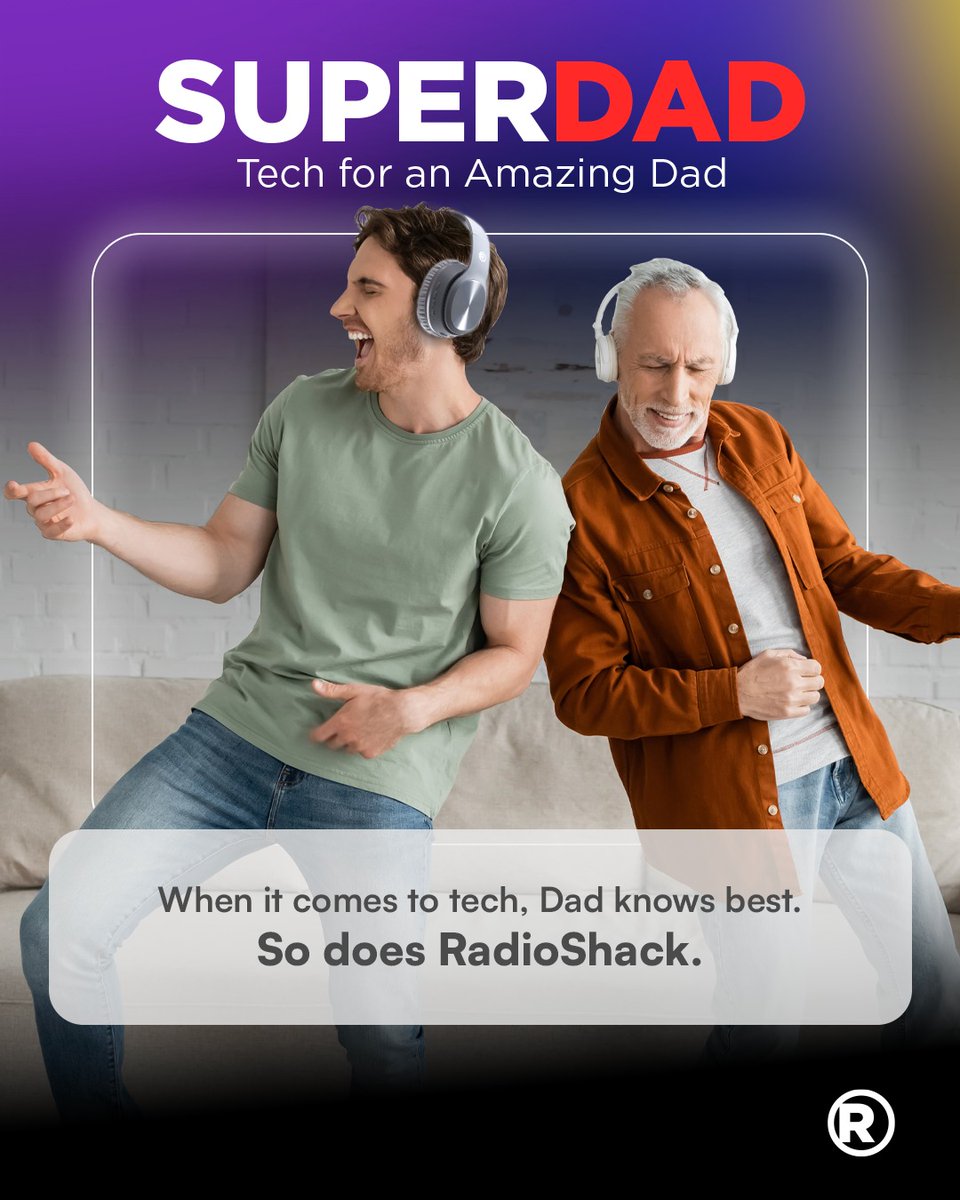 Tech runs in Dad’s DNA. We just supply the ammo. 😎🔥 Get the perfect gift that powers up the legend 🙌! You know RadioShack’s got what he needs to stay unstoppable 🫡. #SuperDad #RadioShack