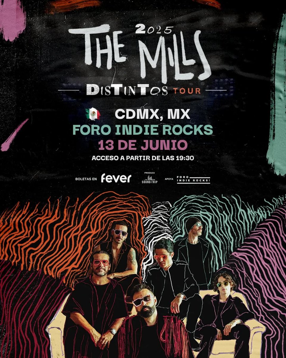 🔥 ¡ <a href="/TheMillsBand/">The Mills</a> vuelve a México!
Una noche de rock poderoso, emociones al límite y conexión total.
📆 Jueves 13 de junio
📍 Foro Indie Rocks (CDMX)
🎟️ Boletos disponibles a través de Fever

rockehistorias.com.mx/the-mills-vuel…