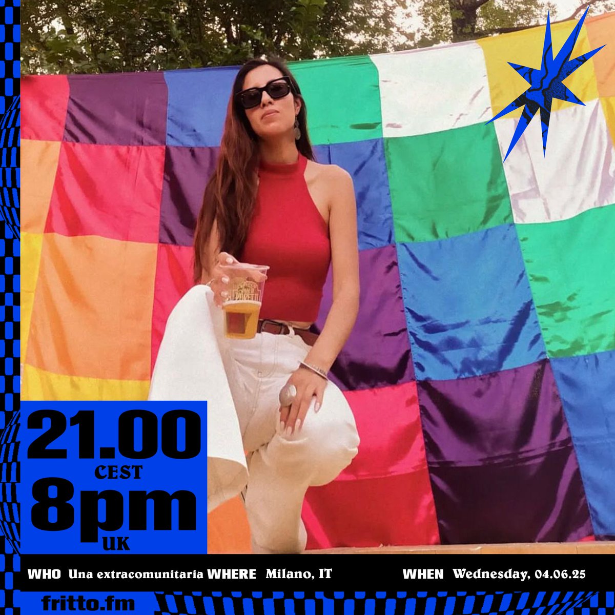 NOW LIVE on fritto.fm
Hosted by #nbtwn
#unaextracomunitaria invited by #c00

"Con la sua musica intraprende un viaggio attraverso luoghi sonori che sono stati parte della propria storia e di quella dei suoi antenati."