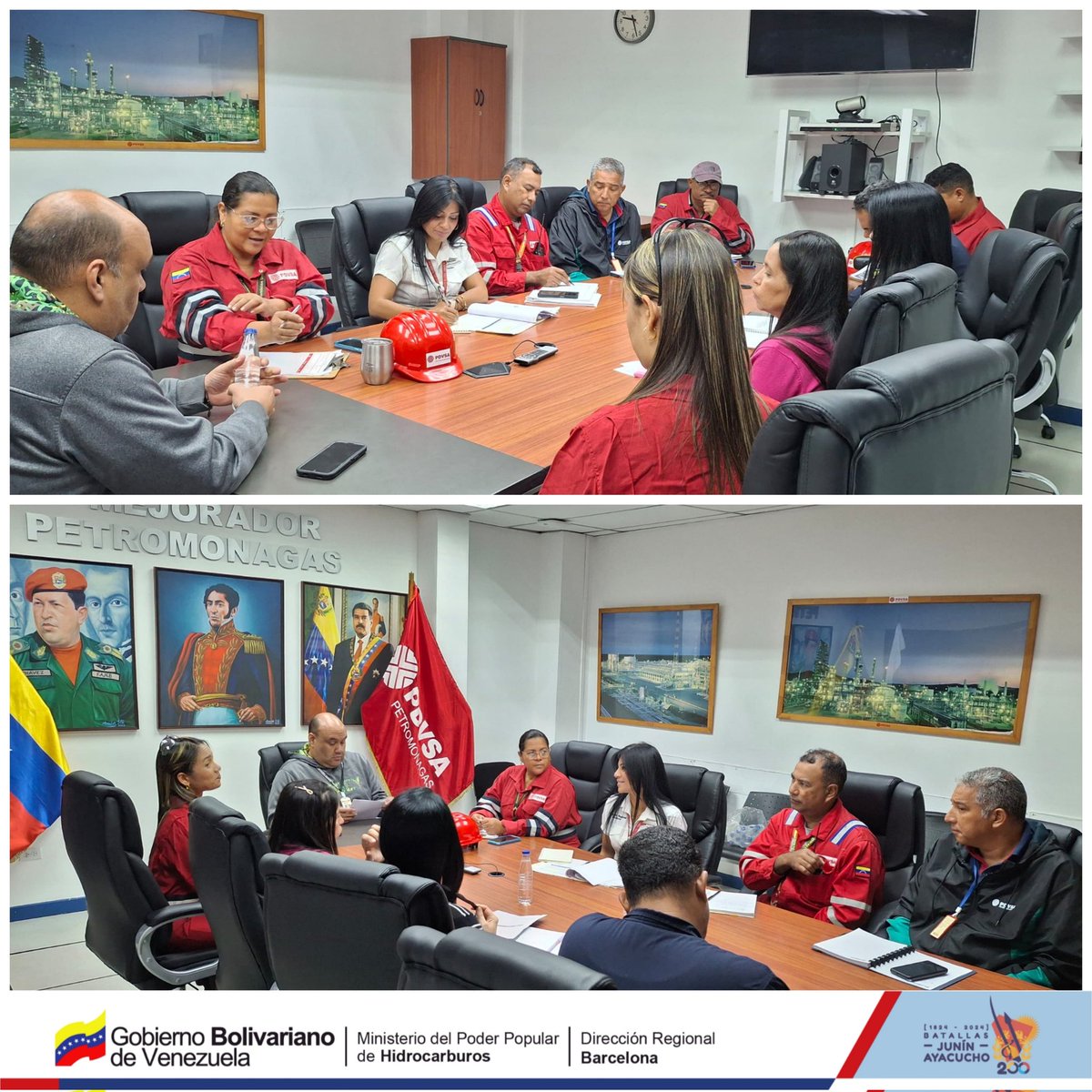 minhidrodrb's tweet photo. 📍El objetivo fue realizar una reunión con personal de Área Técnica, Relaciones Gubernamentales, Planificación y la Gerencia del mejorador, a fin de discutir puntos referentes al Plan Operativo Anual 2025. https://t.co/Fomo3PrleE