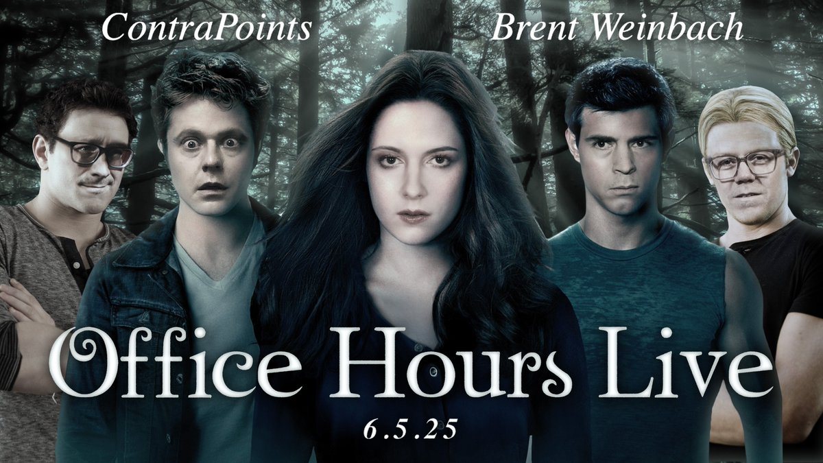 Office Hours Live with Tim Heidecker (@officehrslive) on Twitter photo Point: YouTube deep diver Natalie Wynn (aka <a href="/ContraPoints/">Natalie Wynn</a>) will be joining us on zoom. CounterPoint: Comedian <a href="/BrentWeinbach/">Brent Weinbach</a> (aka Breeeent) will be in studio too. So tune in for a delightful meeting of various minds LIVE tomorrow 6/5 at 10am PT (1pm ET) at youtube.com/live/tJwoCoRb2⦠Point: YouTube deep diver Natalie Wynn (aka <a href="/ContraPoints/">Natalie Wynn</a>) will be joining us on zoom. CounterPoint: Comedian <a href="/BrentWeinbach/">Brent Weinbach</a> (aka Breeeent) will be in studio too. So tune in for a delightful meeting of various minds LIVE tomorrow 6/5 at 10am PT (1pm ET) at youtube.com/live/tJwoCoRb2ā¦