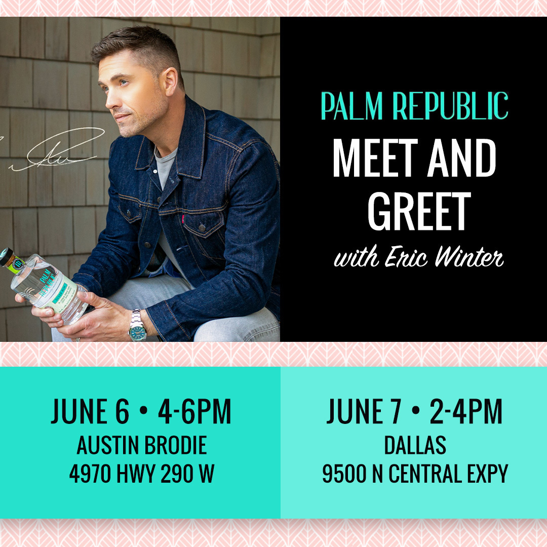 Hollywood charm meets handcrafted spirit—join <a href="/PalmRepublicRum/">Palm Republic</a> owner <a href="/EricWinter1/">Eric Winter</a> for exclusive bottle signings this Friday and Saturday!🤠