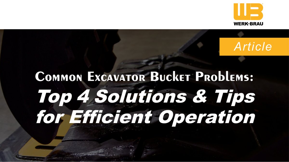 Unexpected bucket issues can derail your project timeline. Check out Werk-Brau's blog post- they outline 4 common problems &amp; solutions to keep operations running smoothly. #BrandeisMachinery #WerkBrau #ConstructionEfficiency

Read the full article here: ow.ly/toRi50W1HJt