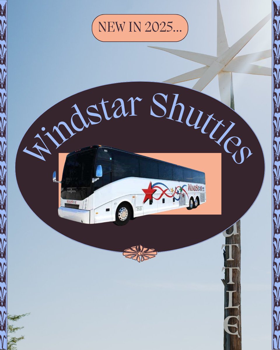 hinterlandiowa's tweet photo. Attention Hinterland Shuttle Users!!! 🚐 We’re so excited to be partnering Windstar Lines to provide you with a premium shuttle experience this year! Ride to Hinterland in luxury on a Windstar bus, which features air conditioning, luggage storage for campers, and more room for every passenger.

Get your shuttle pass: https://t.co/V8dBEFL2Hz