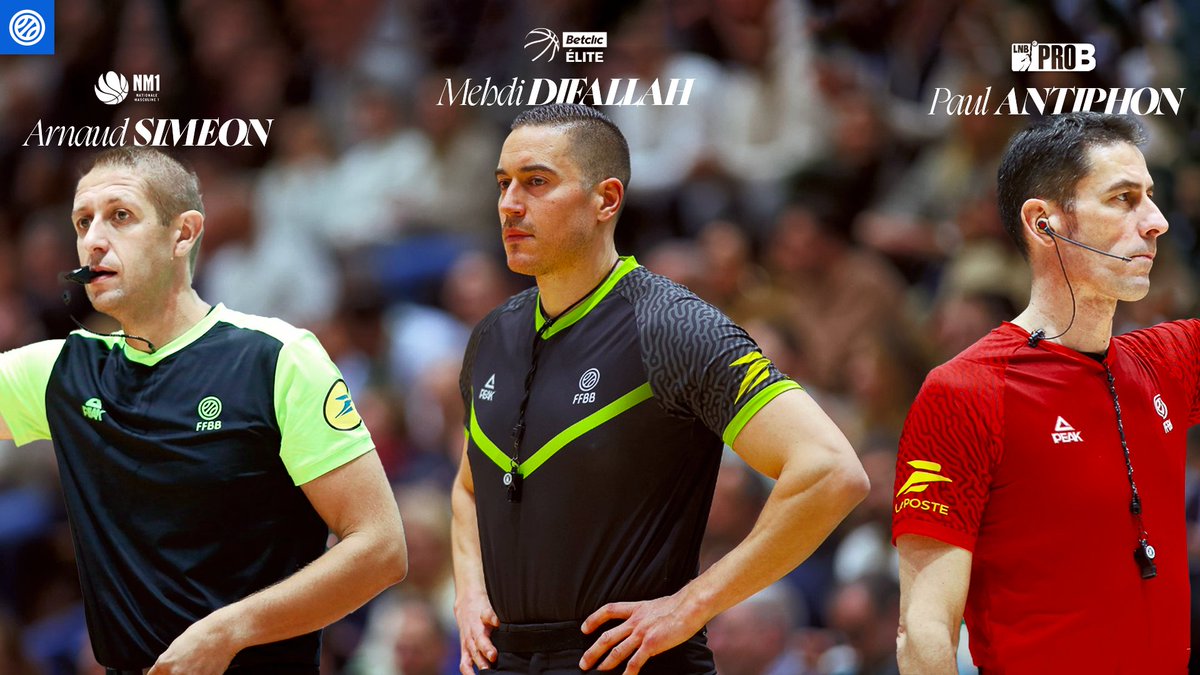 🚨 Les meilleurs arbitres 🏀 de la saison 2024-2025 en NM1, ProB et Betclic Élite ont été nommés.  
Plus d'infos 👉 urlr.me/XuNEg2