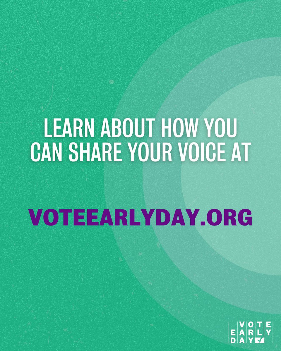 #NewJersey Voters - you can now #voteearly for your state's Primary Election! 🗳️

Learn more about how you can vote early by visiting voteearlyday.org/vote! 🔗

#NJ #NewJerseyElection #CivicEngagement #EarlyVoting #elections #voting