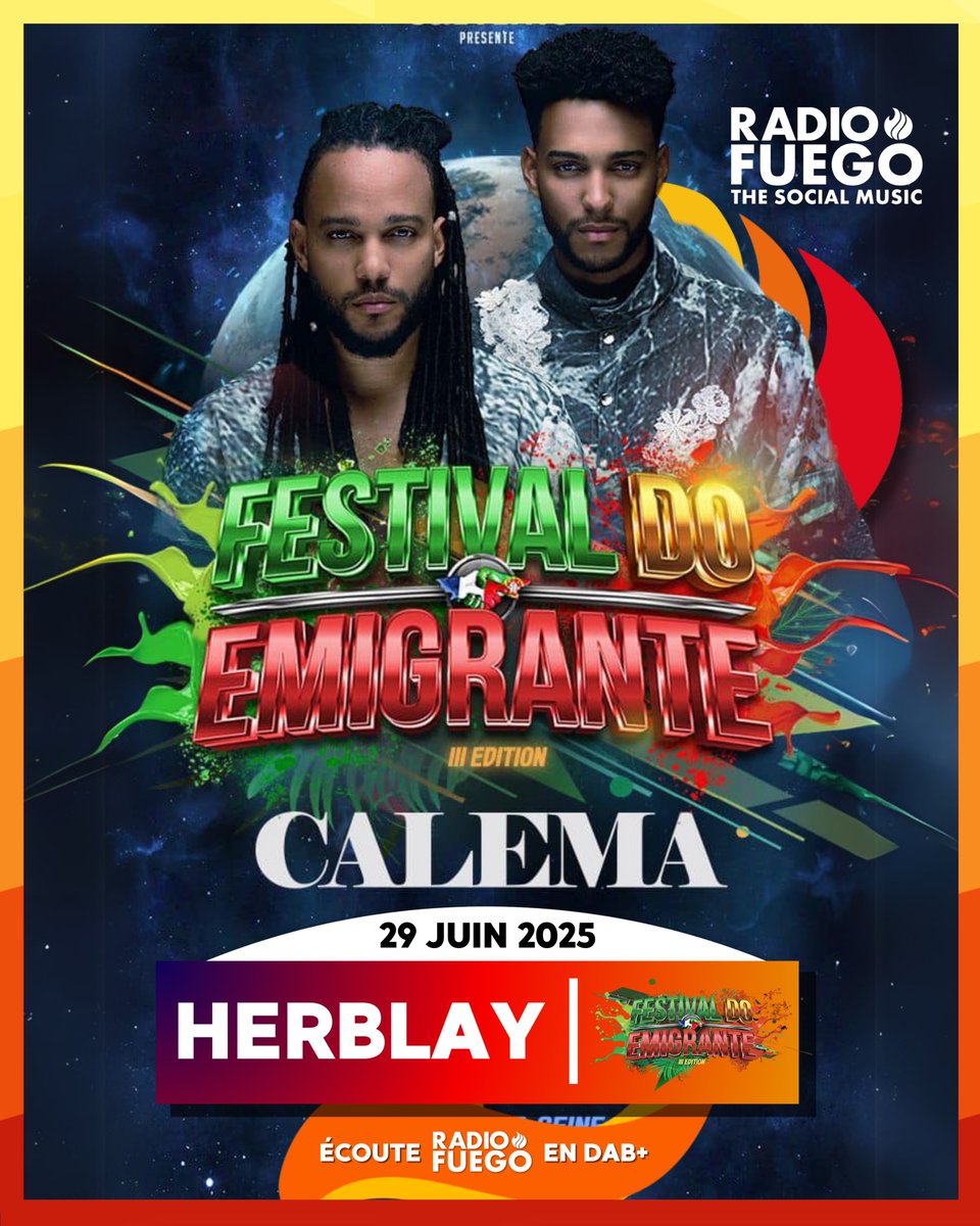 radio_fuego_off's tweet image. (suite)

29 juin : @GIRACKENDJI au festival #PrintempsdePérouges (Lyon)
29 juin : @Calema507 au #FestivalDoEmigrante (Herblay)

🕺🪩Dis-nous en commentaire lequel de ces artistes tu rêves de voir en live près de chez toi !

#radiofuego #concertslatino #musiclatin #festival2025