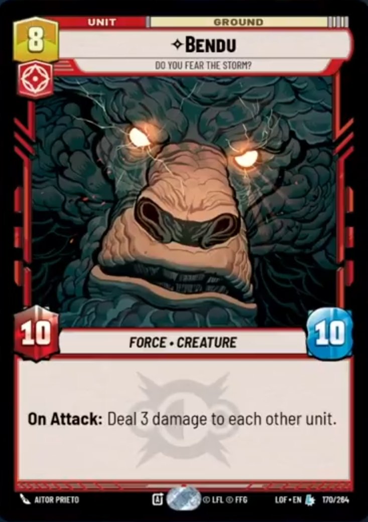 BENDUUUUU! Great flavor with his On Attack!

#SWU