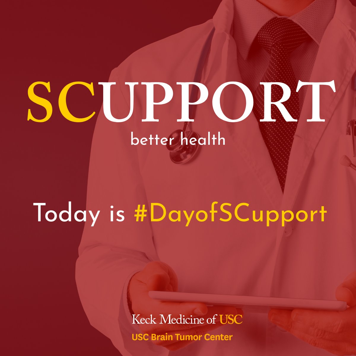 Today is SCupport Day — a day to give back, lift up, and power life-saving work in brain tumor care.
Every gift makes a difference.
Every dollar moves us forward.
Join us in giving hope today --&gt;  giveto.usc.edu/?fundid=925154…
#SCupportDay #GiveHope #braintumorcenter