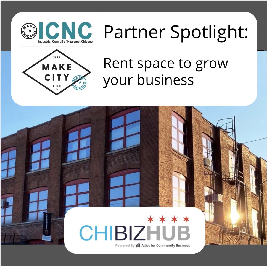 Looking for a space for your business? The <a href="/ICNCChicago/">ICNC</a> Make City Incubator provides growing companies affordable space, business assistance, and an entrepreneurial community. To learn more and connect visit: loom.ly/LekVlvM #ChiBizHub