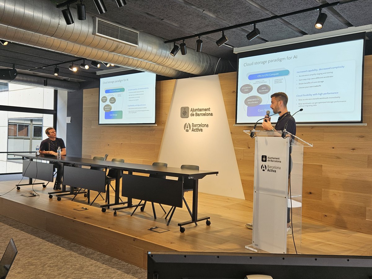 "Running AI training at scale: bridging the gap between traditional HPC infrastructure and cloud-native solutions" by Wolfgang De Salvador (Senior Product Manager / Azure Storage) and Paul Edwards (Principal Technical  Program Manager / Azure HPC/AI Customer Solutions Innovation)