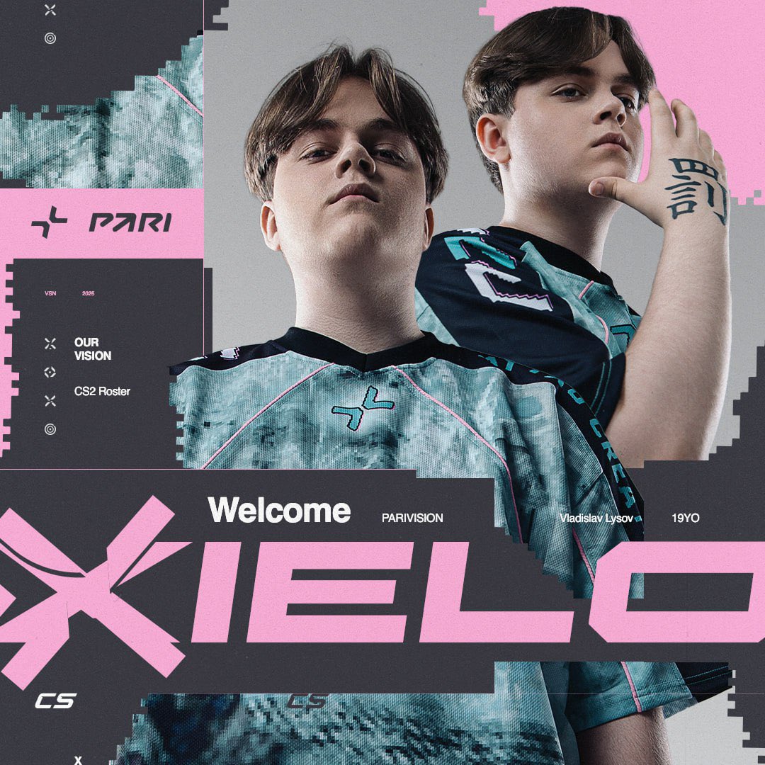 🔥 We are thrilled to announce Vladislav «xiELO» Lysov as a new player on CS2-roster.

We are glad to have the opportunity to sign him — Vlad is a confident shooter and his arrival will add firepower to our roster.

See you at Exort The Proving Grounds S1!