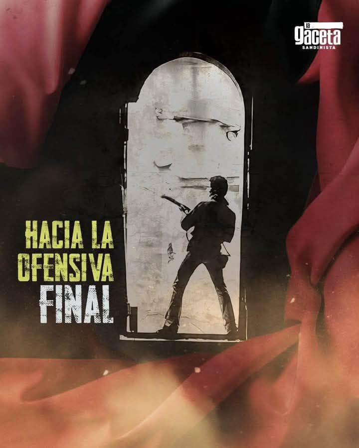 🔴⚫️ En junio seguimos el camino de la Ofensiva Final hacia el triunfo de la Revolución Popular Sandinista en 1979. ¡Honor y gloria a los mártires de junio, cuya sangre hizo posible la victoria!