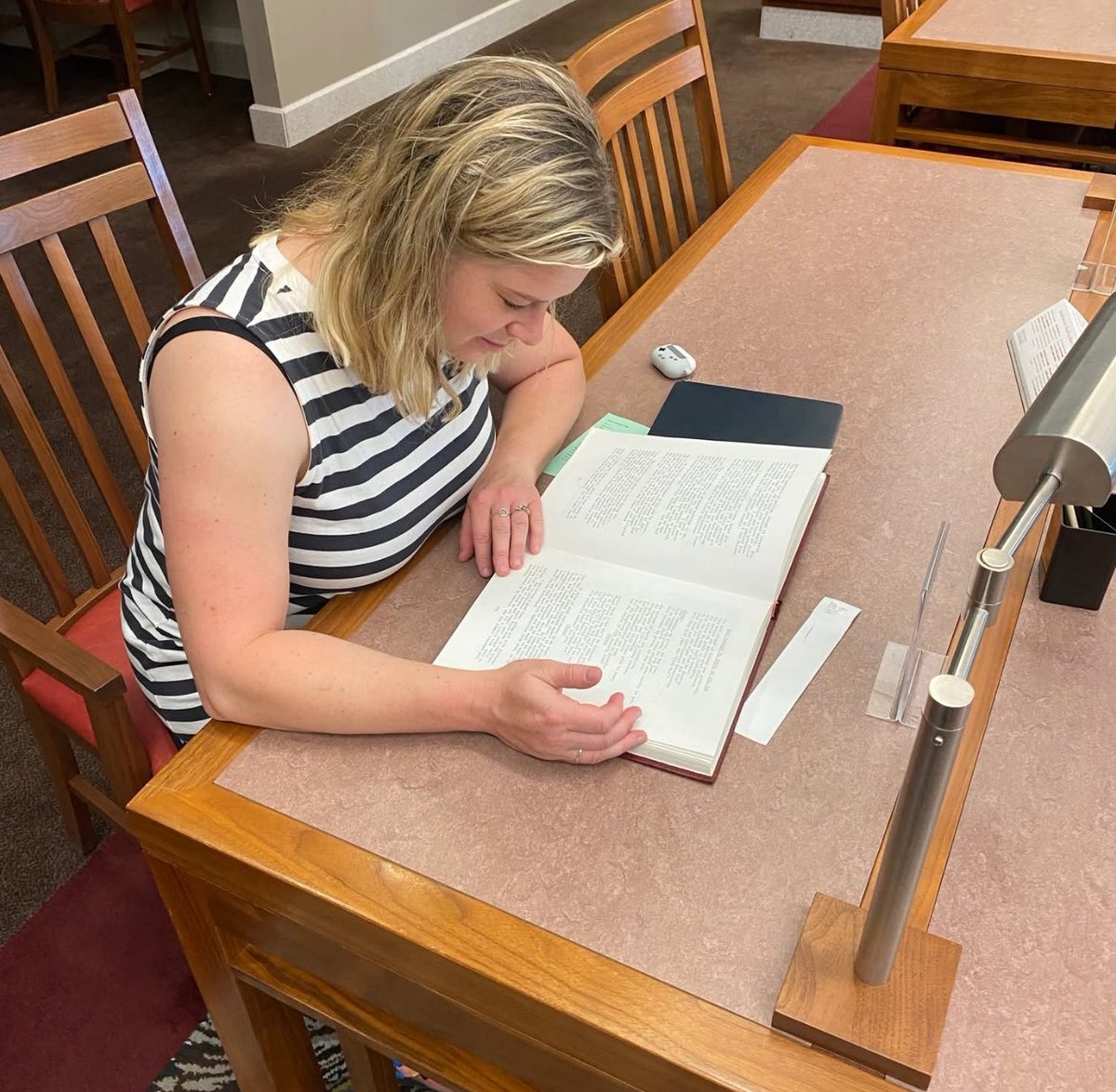 Prof Jung is working away in the archives. #RELsummerresearch #RELresearch