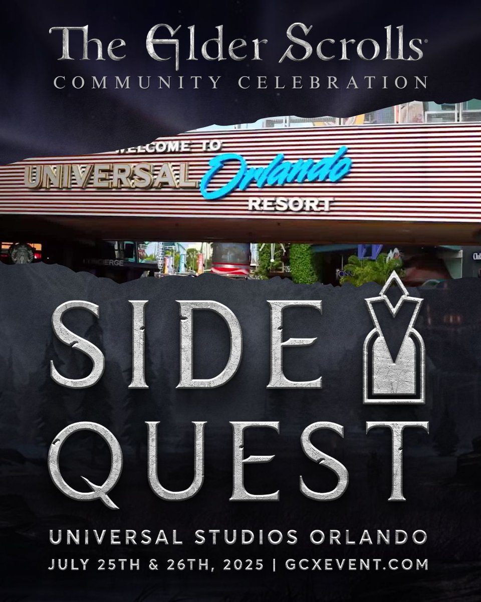 We're bringing the Fallout + The Elder Scrolls communities to Universal Studios Orlando next month!
Join us for an incredible destination experience: <a href="/GCXEvent/">GCX</a>.

Cosplay, panels, + celebrities for <a href="/StJude/">St. Jude</a> 
A fan-organized, community-driven gathering like no other.

Tickets 🔗👇