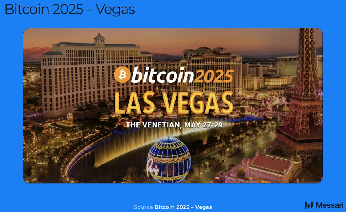 AJalooli's tweet image. 🇺🇸 Bitcoin Vegas 2025: The Battle for Bitcoin’s Soul

Bitcoin hit $111K. Politicians took the stage. Public companies went full Saylor. Retail showed up in force.

Messari analysts break down the politics, tech, and tension shaping BTC’s future. 

📖 Read the full report:…