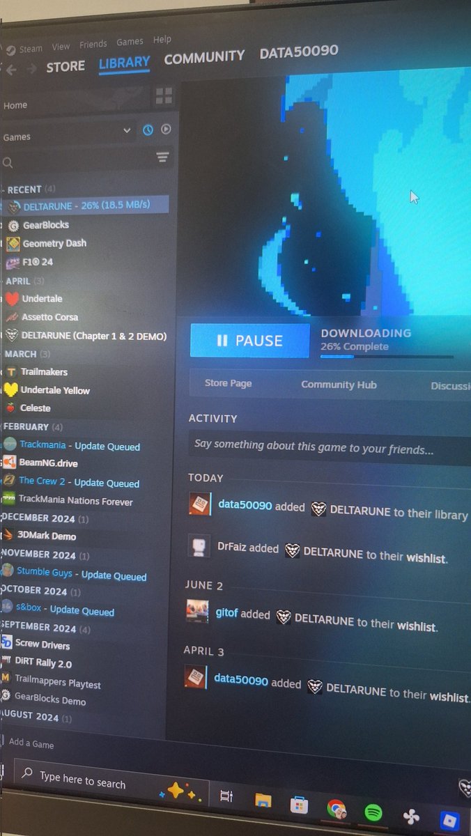 data50090's tweet image. DELTARUNE NOW !!