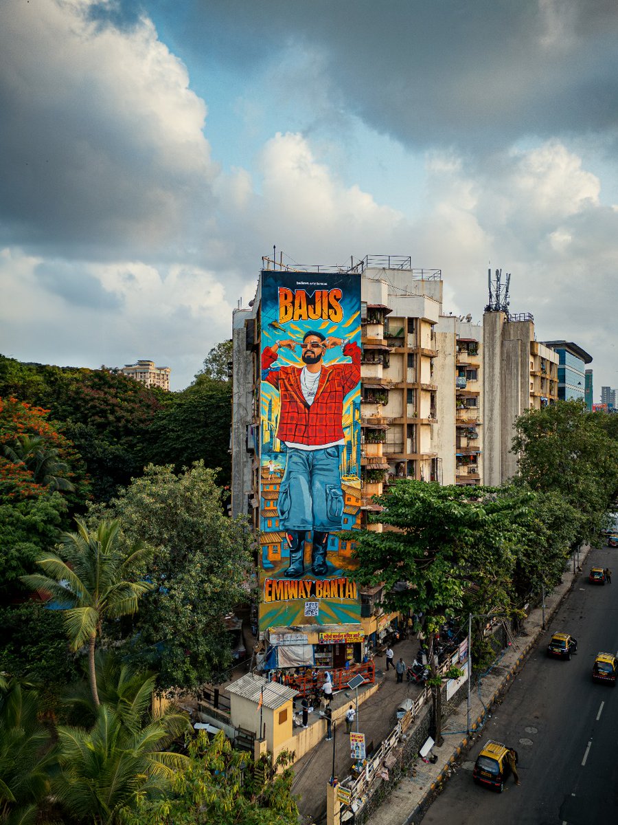 Spotted in Sion: #EmiwayBantai’s mural for his Bajis EP and it’s straight-up unreal 🤯 Go see it or stay missing out 👀
.
.
.
.
#EmiwayBantai #TalkingBling #portraits
