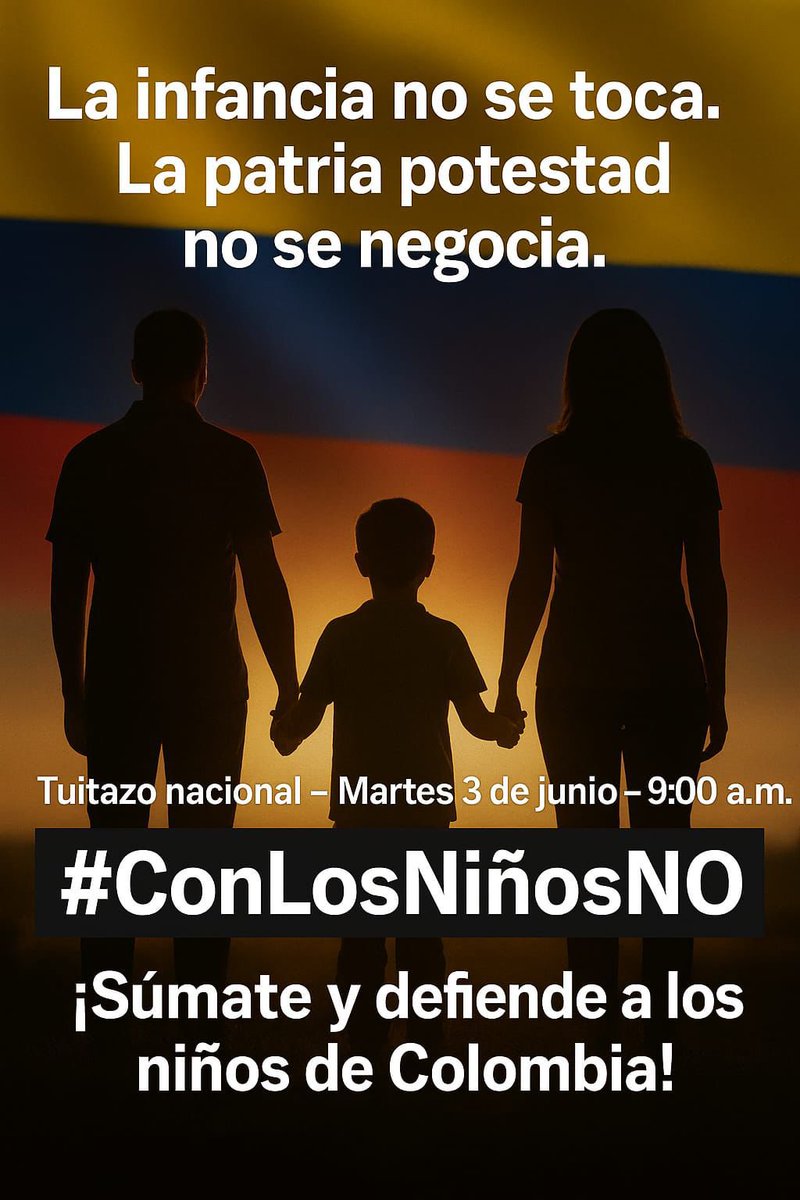 🧑‍🧑‍🧒‍🧒 Cuidar la vida y proteger a las familias de leyes que las amenazan es un acto de amor y compromiso como ciudadanos. 

Solo así recuperaremos los valores que nos unen. 

No a la ley trans, que quiere ideologizar a nuestros niños y fracturar la familia.

#ConLosNiñosNo