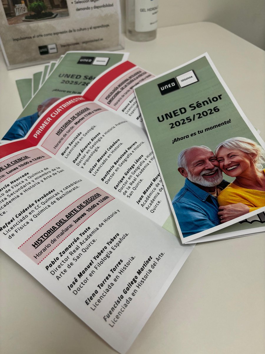 🎓 ¿Tienes más de 55 años y ganas de seguir aprendiendo?
¡La UNED SÉNIOR es para ti!
👉 No importa tu formación previa.
Matricula en:extension.uned.es/actividad/45461

#SEGOVIA #UNED