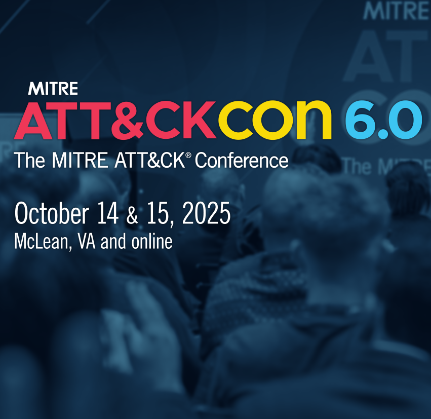 MITREattack's tweet photo. The MITRE ATT&amp;CKcon 6.0 CFP is now open! Are you interested in joining us on the ATT&amp;CKcon stage in McLean, VA October 14-15, 2025? Pitch us on your best ATT&amp;CK related talk! Our CFP will close on July 9th at 8pm ET sharp, so get those proposals started.
https://t.co/1gpGubnHd1 https://t.co/vuj8LMgKMZ