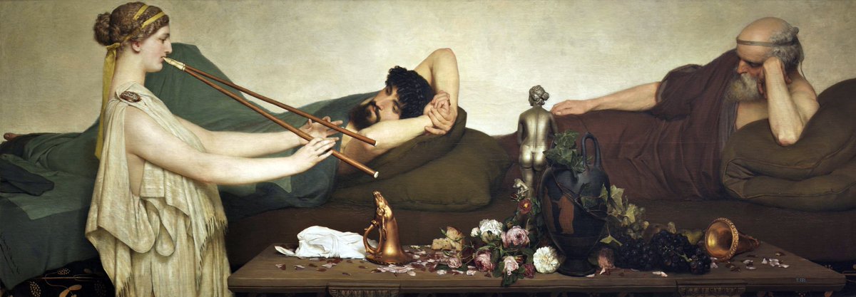 Sir Lawrence Alma-Tadema (1836-1912), Pompeian Scene / The Siesta (Escena pompeyana / La siesta), 1868, Óleo sobre lienzo