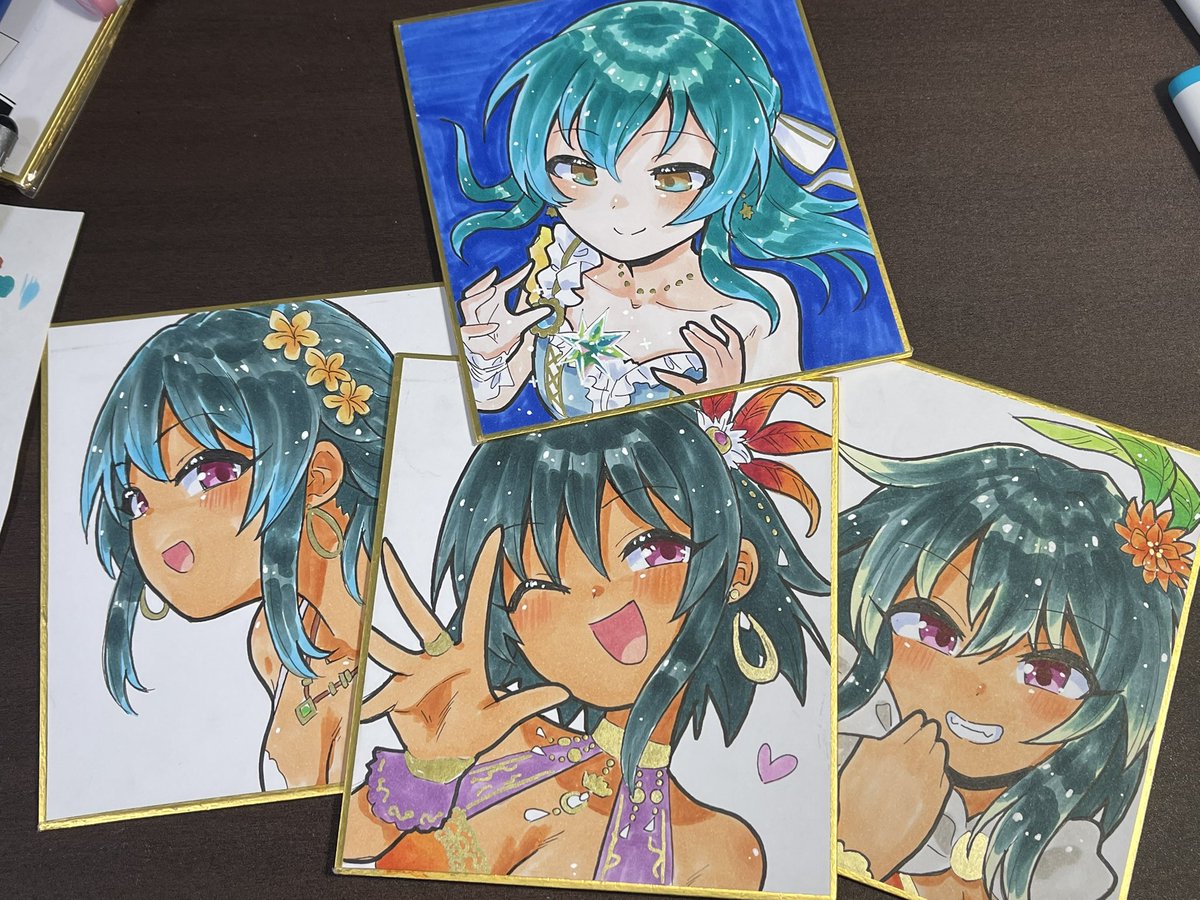 ナターリア(シンデレラガールズ) 「4枚塗れた〜 ナターリア描いてて楽しいぞ」|アキなゃんのイラスト