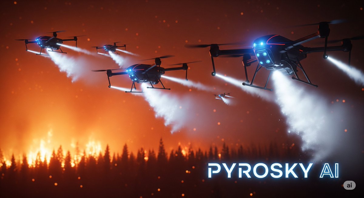 PyroSkyAI's tweet image. When chaos strikes, AI responds.
PyroSky AI deploys autonomous drones to combat wildfires — fast, intelligent, and decentralized.
🔵 Real tech. Real impact.
#Bitcoin #BTC #Ethereum #ETH #Crypto #Cryptocurrency #Blockchain #Altcoin #DeFi #CryptoNews #CryptoTrading #Airdrop