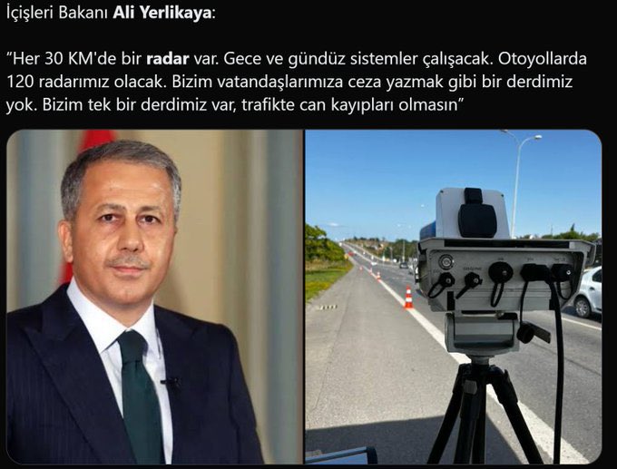 Bunca radara rağmen kaza oranı azalmazsa tüm radar cezaları iptal edilsin… #RADAR
