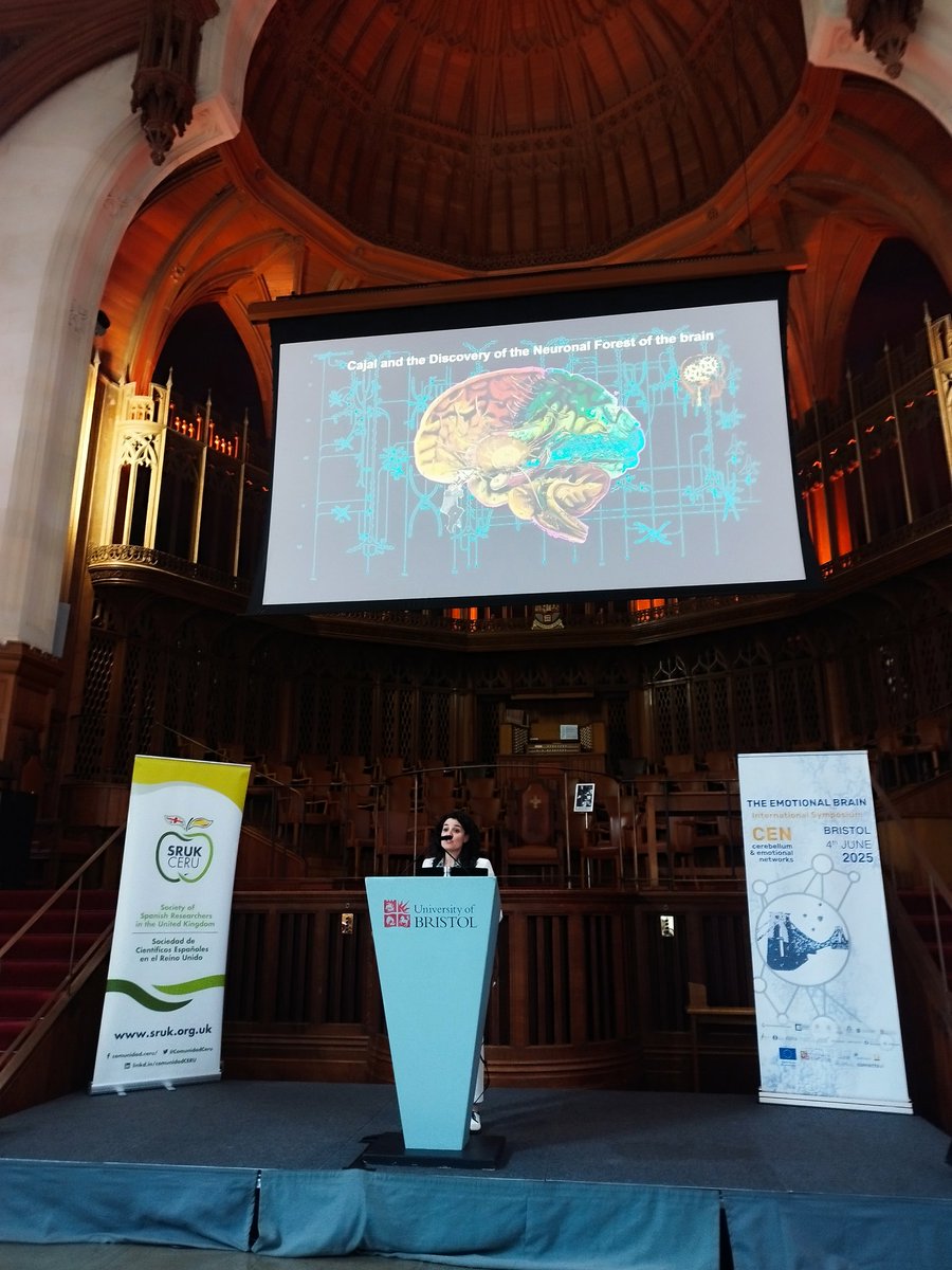 <a href="/alvipur/">Alvira</a> member of the SRUK neuroscience committee, opened the inauguration of the The art and legacy of Santiago Ramón y Cajal exhibition. She summarized the journey of the exhibition and emphasized the importance of the link between science and art, central theme of the event