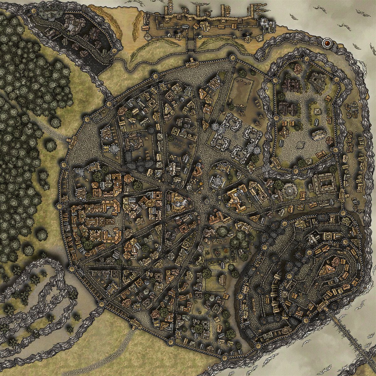 🏠 Drachenpass 🏠
 
🎨 Map by EvigVandrar on our Explore page.
 
Created with our Watercolor Cities style.

#maps