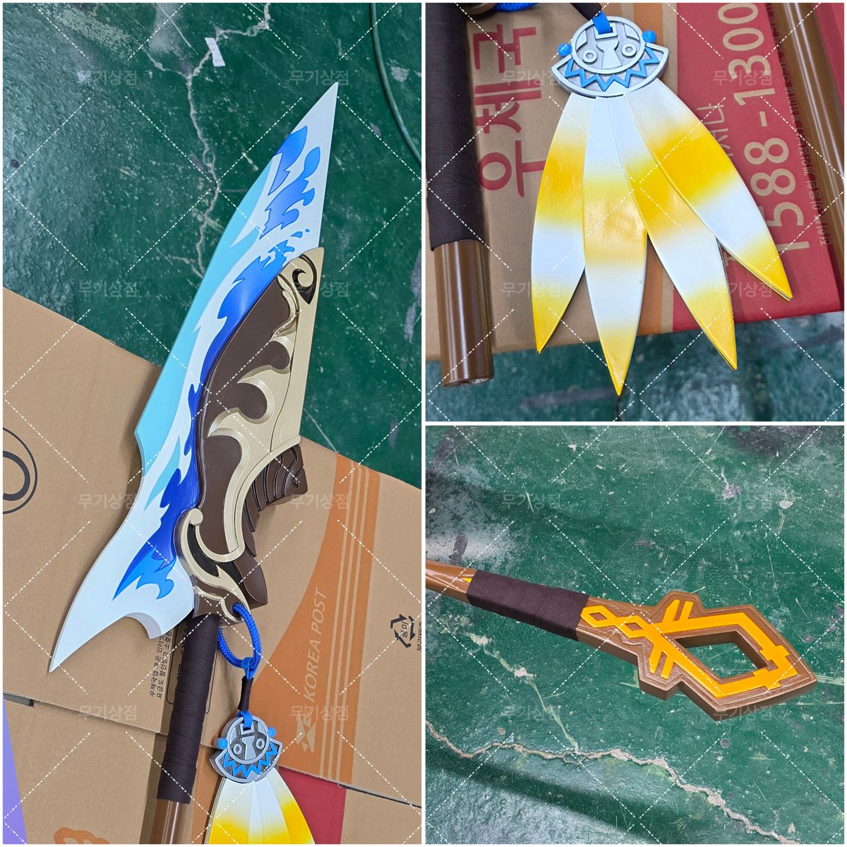 [소품]

이터널리턴 (EternalReturn) - 한여름의 축제 펠릭스

구성 : 창
길이 : 180cm (1단분리형)
제작 : 🗡무기상점🗡 (<a href="/npc__Yura/">무기상점 : 코스프레 소품 수주</a>) 

#이터널리턴 #EternalReturn #코스프레 #cosplay #코스소품 #소품제작 #무기상점