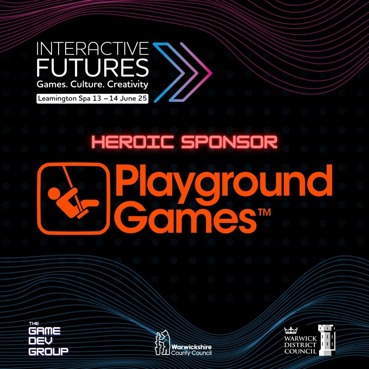 🙌 Absolutely stoked for Playground Games joining us as a Heroic Sponsor at Interactive Futures!
Having been leading the racing genre since 2010 with the award-winning Forza Horizon games, they've received over 100 awards, amassed millions of fans and are now bringing back Fable!