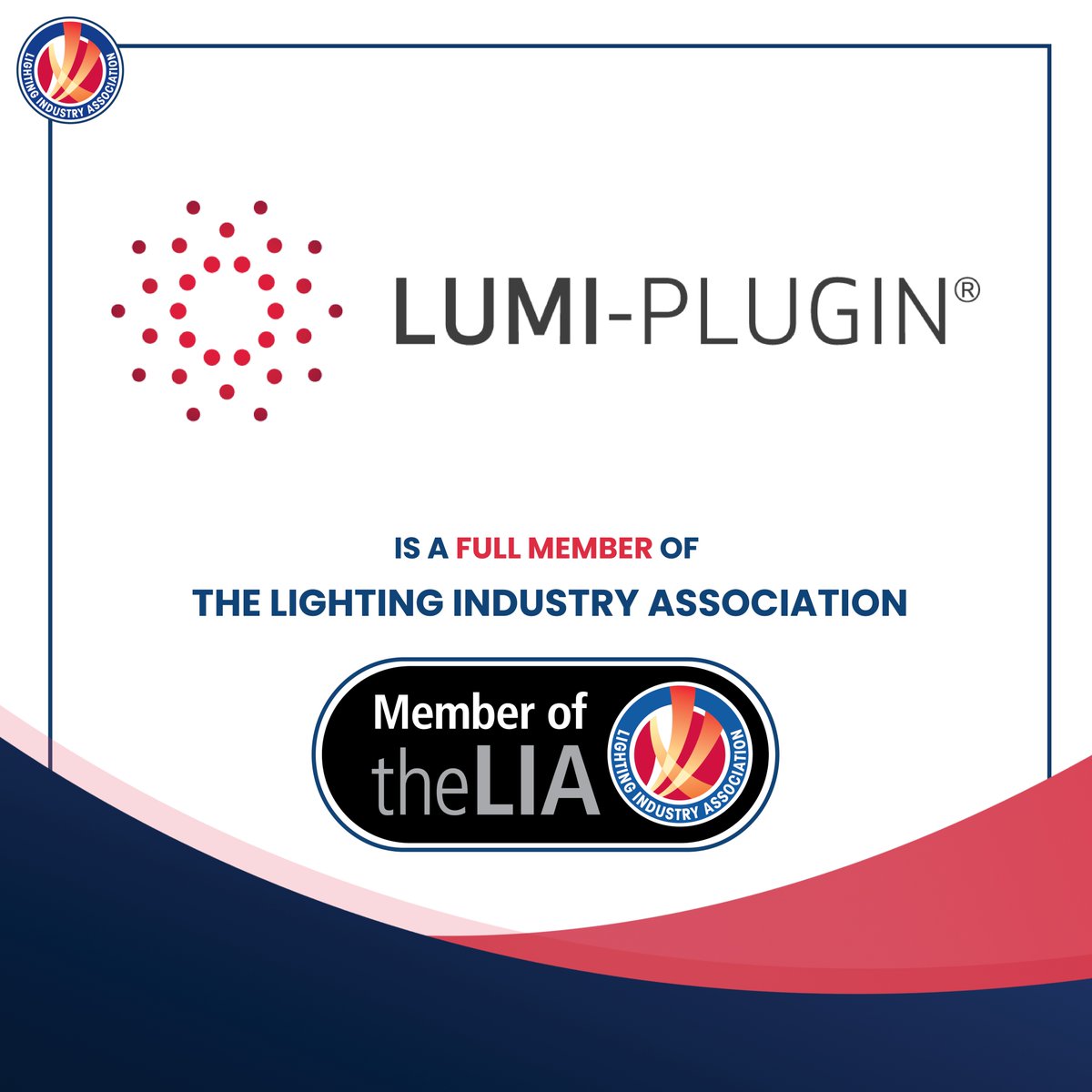 💡We’re proud to announce the renewal of our membership with the Lighting Industry Association (The LIA)💡 

As the leading trade association for lighting, the LIA sets the standard for quality and innovation - values that align perfectly.

#LumiPlugin #ReimagineLighting